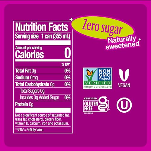 Zevia Zero Sugar Energy Drink Fruity Fuel Variety Pack 12 oz Cans (12-Pack) Non-GMO Project Verified Gluten-Free Vegan
Z