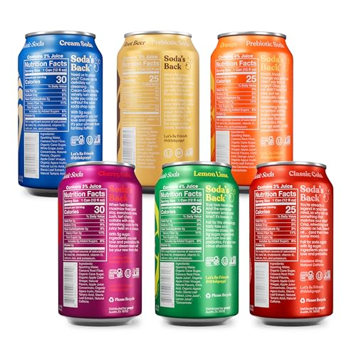 Poppi Sparkling Prebiotic Soda Beverage, Apple Cider Vinegar, Seltzer Water and Fruit Juice, Game Day Snack, 12 Fl Oz, P